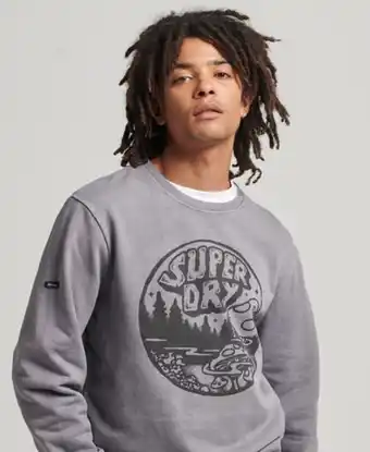Superdry Vintage into the woods crew sweatshirt promoção