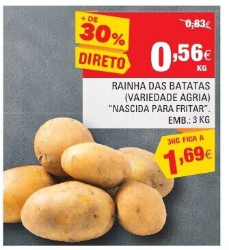 Continente Rainha das Batatas 3Kg promoção