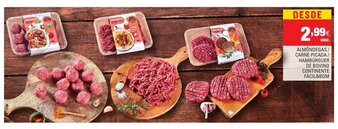 Continente Almôndegas/ Carne Picada/ Hambúrguer de Bovino Continente Fácil & Bom promoção