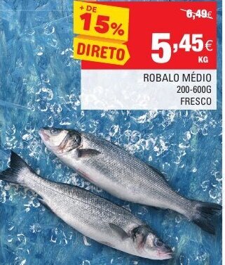 Continente Robalo Médio 200-600g promoção
