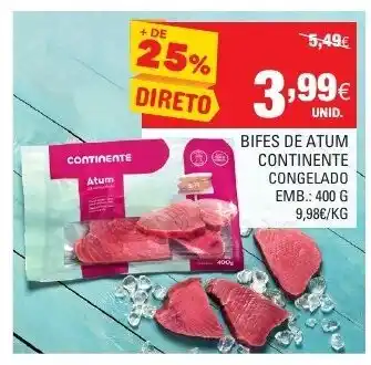 Bifes de Atum Continente Congelado 400g