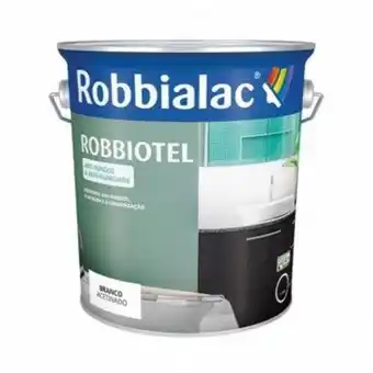 Tinta aquosa anti-fungos acetinada robbiotel robbialac
