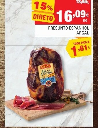 Continente Presunto Espanhol Argal promoção