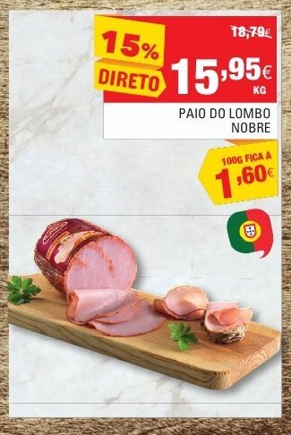 Continente Paio do Lombo Nobre promoção