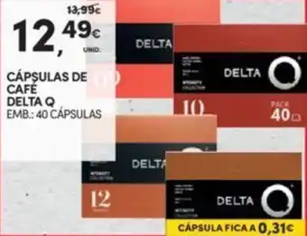 Continente Cápsulas de Café Delta Q 40 Cápsulas promoção