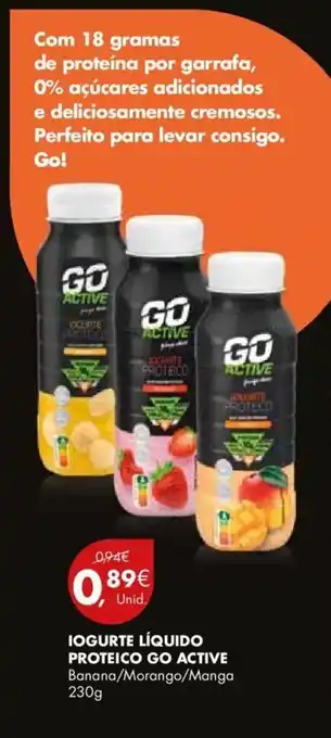 Pingo Doce Iogurte Líquido Proteico Go Active 230g promoção