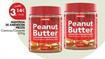 Pingo Doce Manteiga de Amendoim Prozis 500g promoção
