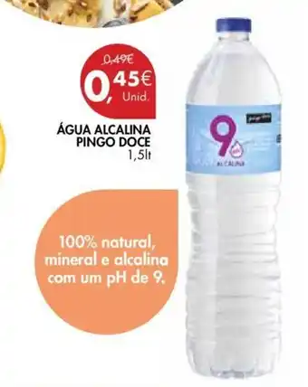 Pingo Doce Água Alcalina Pingo Doce 1.5L promoção