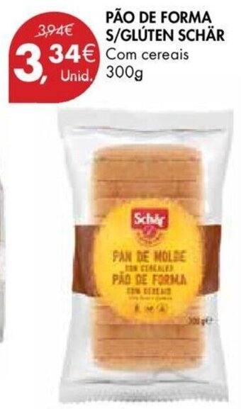 Pingo Doce Pão de Forma s/ Glúten Schär 300g promoção