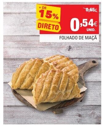 Continente Folhado de Maçã promoção