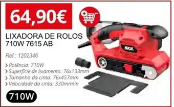 Lixadora de rolos 710W 7615 AB