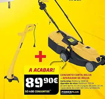 Bricomarché Powerplus Conjunto Corta Relva + Aparador De Relva promoção