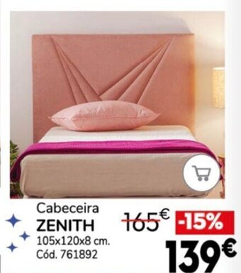Conforama Cabeceira Zenith 105x120x8cm promoção