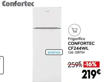 Conforama Frigorifico Confortec promoção