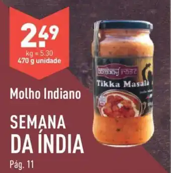 ALDI Molho Indiano Semena da Índia 470g promoção