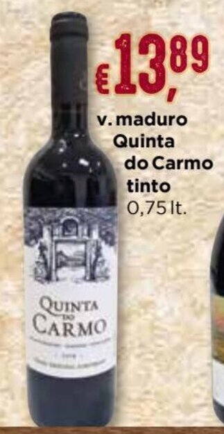 V.Maduro Quinta Do Carmo Tinto 0.75lt