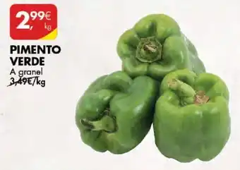 Pingo Doce Pimento Verde a granel 1kg promoção