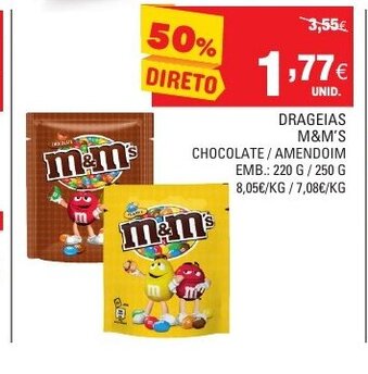 Continente Drageias M&M's promoção
