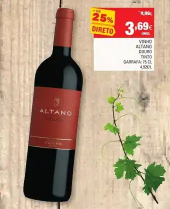 Continente Vinho Altano Douro Tinto 75cl promoção