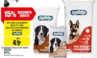 Agriloha Alimento Seco p/ção Adulto 4kg