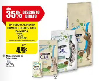 Alimento Seco p/Gato Júnior Cat Chow 1,5kg
