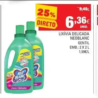 Continente Lixívia Delicada Neoblanc Gentle 2x2L promoção