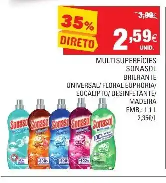 Continente Multisuperfícies Sonasol promoção