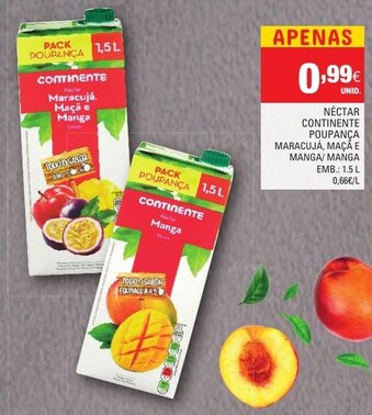 Continente Néctar Continente Poupança 1,5L promoção