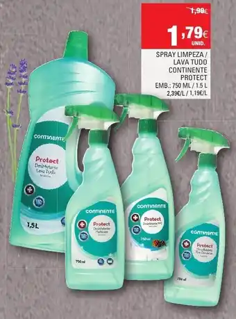 Continente Spray Limpeza Lava Tudo Continente promoção