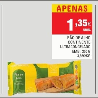 Continente Pão de Alho Continente 350g promoção