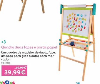 Toys R Us Creamania - quadro duas faces e porta papel promoção