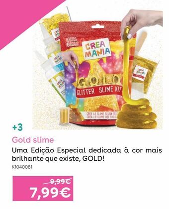 Toys R Us Creamania - gold slime promoção