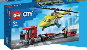 Toys R Us Lego city - transporte de helicóptero de salvamento - 60343 promoção