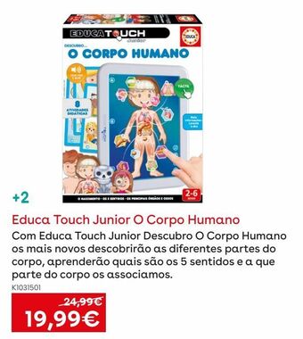 Toys R Us Educa borrás - educa touch junior o corpo humano promoção