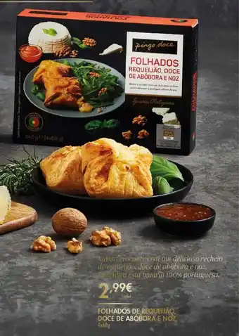 Pingo Doce Folhados de Requeijão Doce de Abóbora e Noz 4x60g promoção