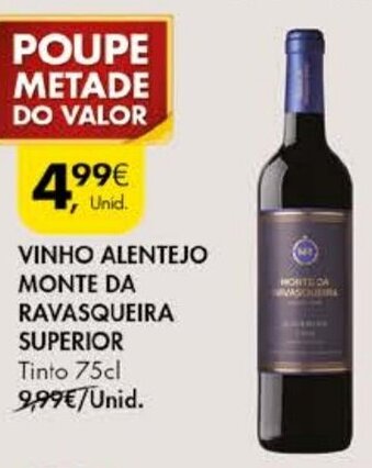 Vinho Alentejo Monte da Ravasqueira Superior 75cl
