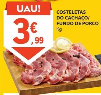 Costeletas do cachaço/ fundo de porco kg