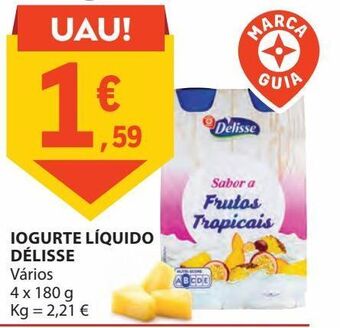 E.Leclerc Iogurte liquido delisse 4x180g promoção