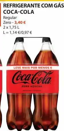 E.Leclerc Refrigerante com gás coca-cola zero 2 x 1,75 l promoção