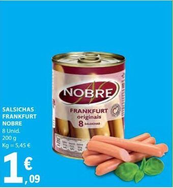 E.Leclerc Salsichas frankfurt nobre 200g promoção