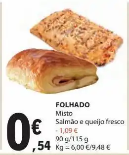 E.Leclerc Folhado 90g promoção