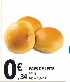 E.Leclerc Paes de leite 60g promoção
