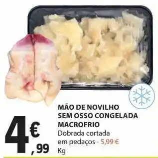 E.Leclerc Mao de novilho sem osso congelada macrofrio kg promoção
