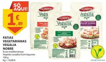 E.Leclerc Fatias vegetarianas vegalia nobre 100g promoção