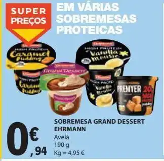 E.Leclerc Sobremesa grand dessert ehrmann 190g promoção