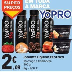 E.Leclerc Iogurte líquido protéico 300g promoção