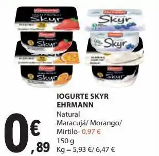 E.Leclerc Iogurte skyr ehrmann 150g promoção