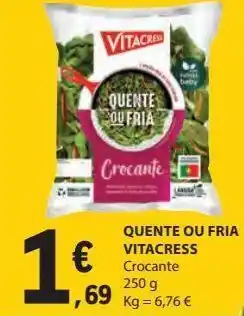 E.Leclerc Quente ou fria vitacress 250g promoção