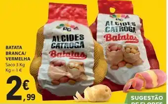 E.Leclerc Batata branca/ vermelha 3kg promoção