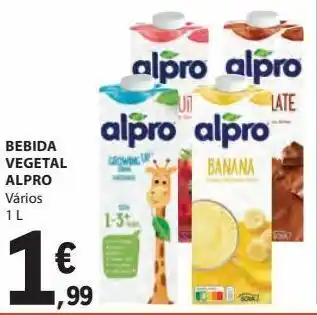 E.Leclerc Bebida vegetal alpro 1l promoção